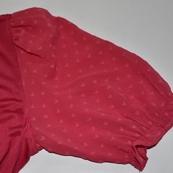 DR2 Sheer Short Sleeve Pullover Top Size S - Picture 8 of 9